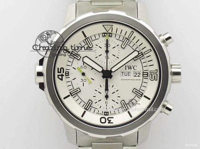 MIROTIME 0205 Versatile Aquatimer Chrono IW376803 V6F 1:1 Best Edition White Dial On SS Bracelet A 7359